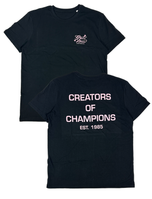 Creators of Champions T-shirt Black-Pink