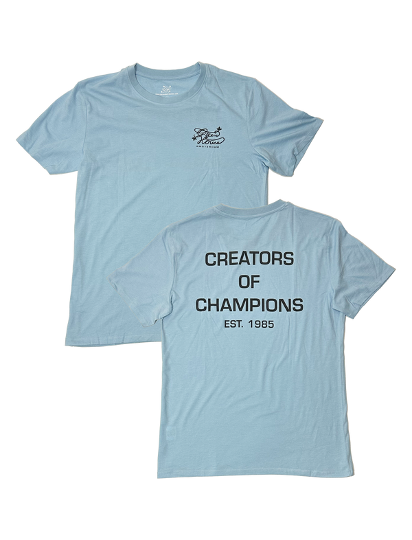 Creators of Champions T-shirt Sky Blue Black