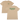 Front and back view of a beige t-shirt with the text 'CREATORS OF CHAMPIONS' on the back.