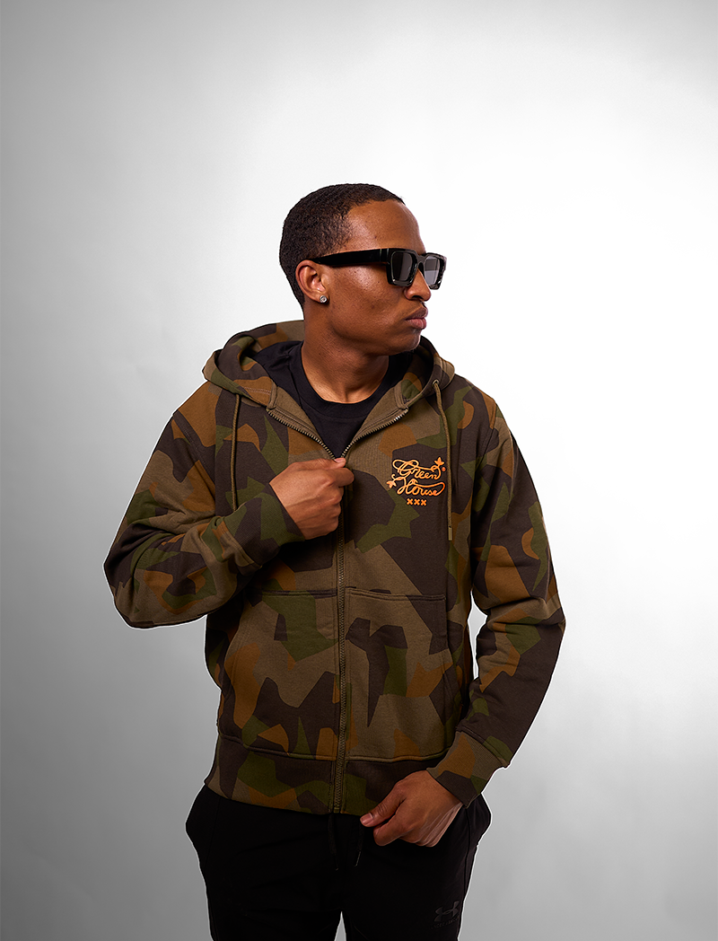 トップス archive champion camouflage Zip hoodie Zip Hoodie CAMO – Green House Amsterdam