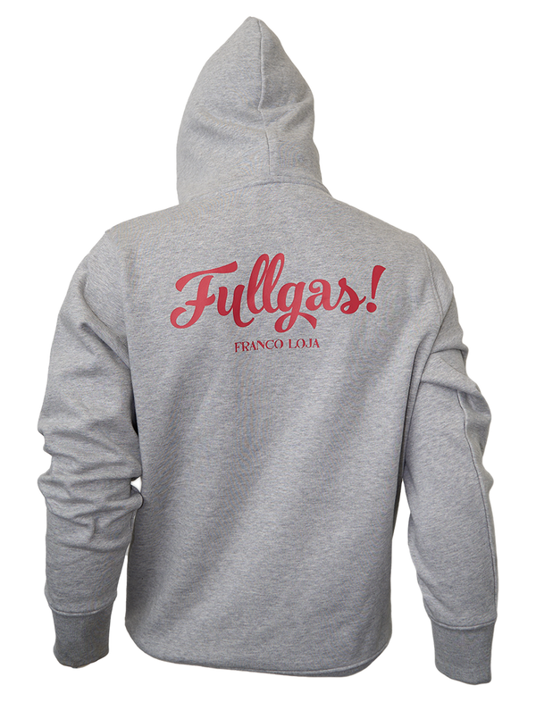 GH Hoody Fullgas! Grey Red