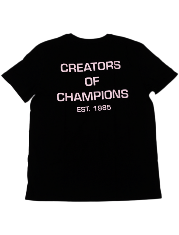 Creators of Champions T-shirt Black-Pink