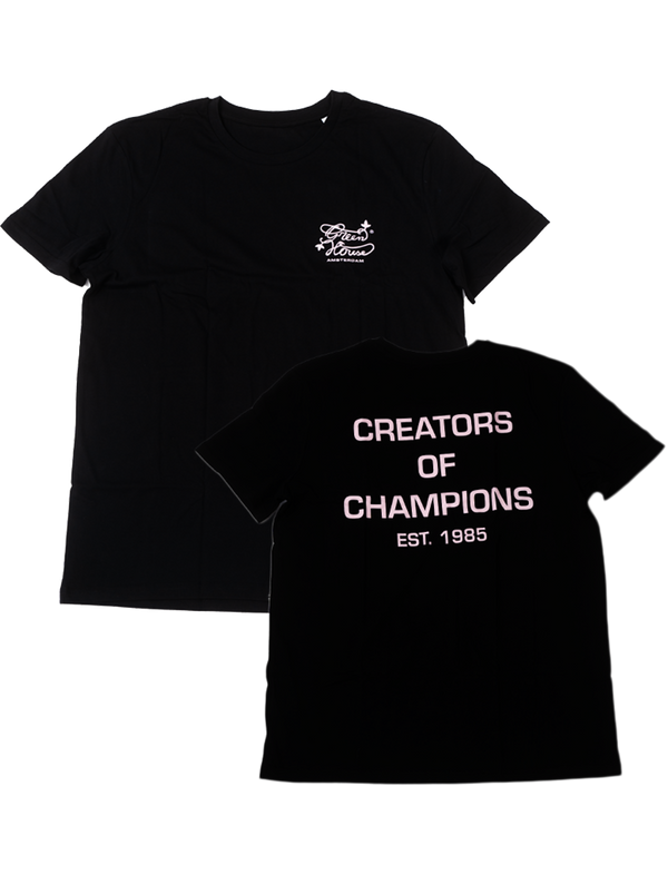 Creators of Champions T-shirt Black-Pink