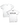 A white crew neck t-shirt with 'Strain Hunters' text printed on the front and back.