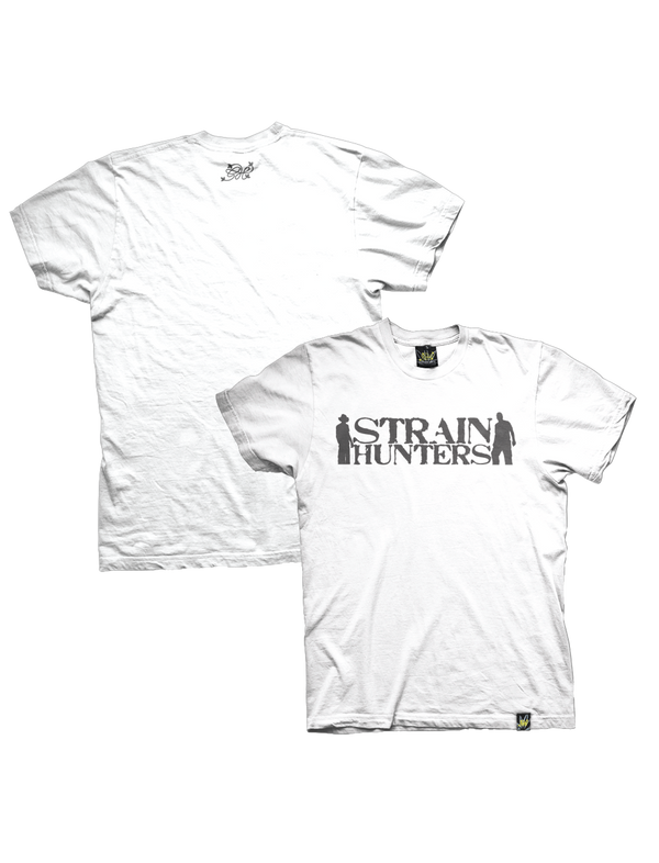 Strain Hunters T-Shirt White Black