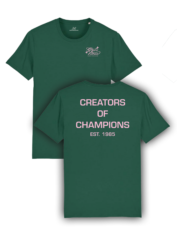 Creators of Champions T-shirt Green Pink